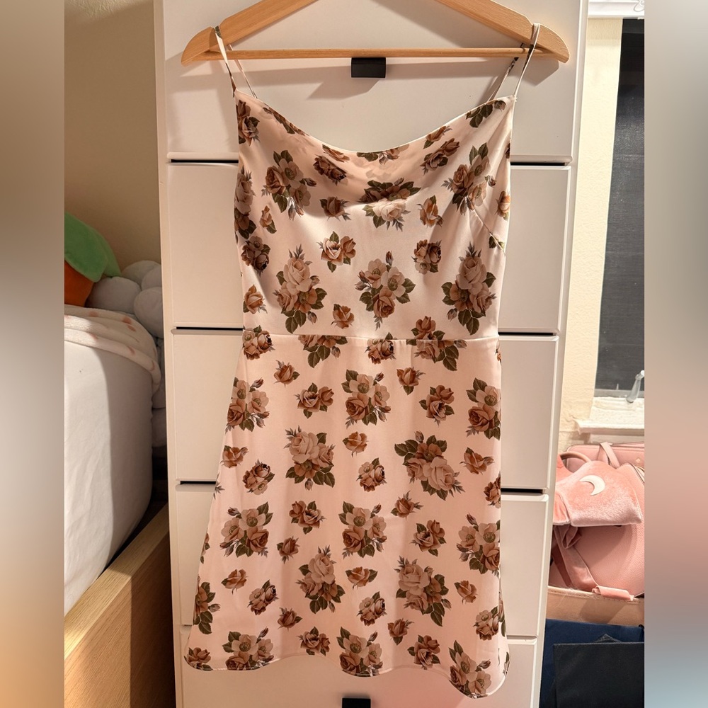 Aritzia Sunday Best Spencer Dress, Pink Floral Print - Size XS